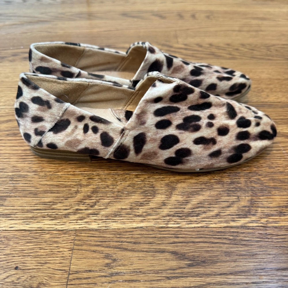 b.o.c Leopard Print Flats‎ Women's Shoes Fabric Upper Size 7.5M